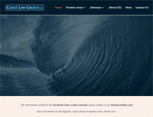 Tablet Screenshot of coastlawgroup.com